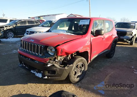 2016 Jeep Renegade Sport z USA, uszkodzony, nr VIN ZACCJBAT4GPC78581
